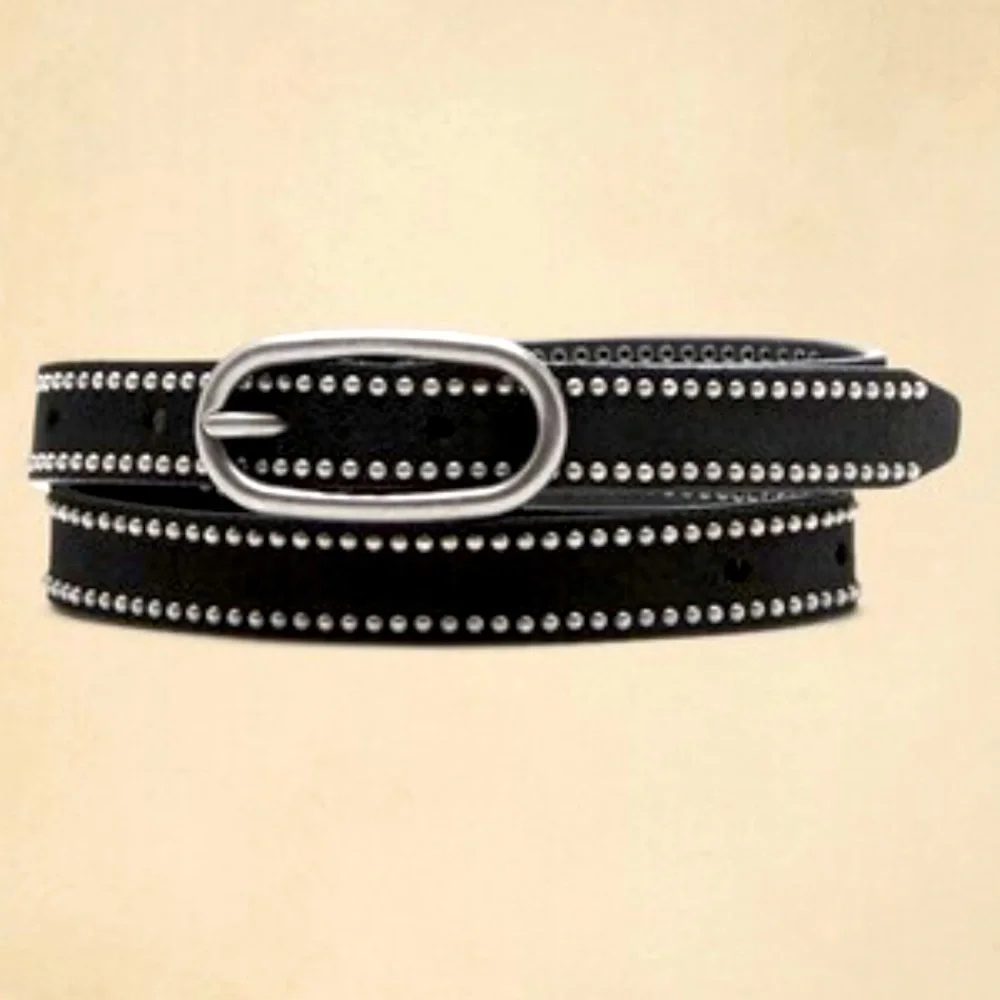 Banana Republic Daze Skinny Leather Studded Belt Size Small